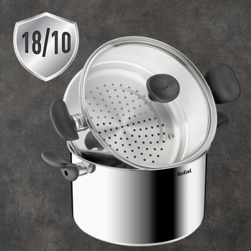 Tefal - Olla para cuscús con cesta de vapor PRIMARY 24 cm