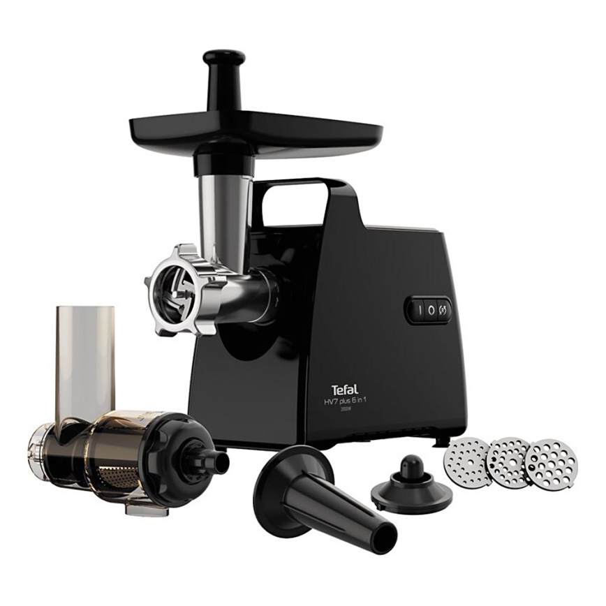 Tefal - Picadora de carne 6en1 2000W/230V negro