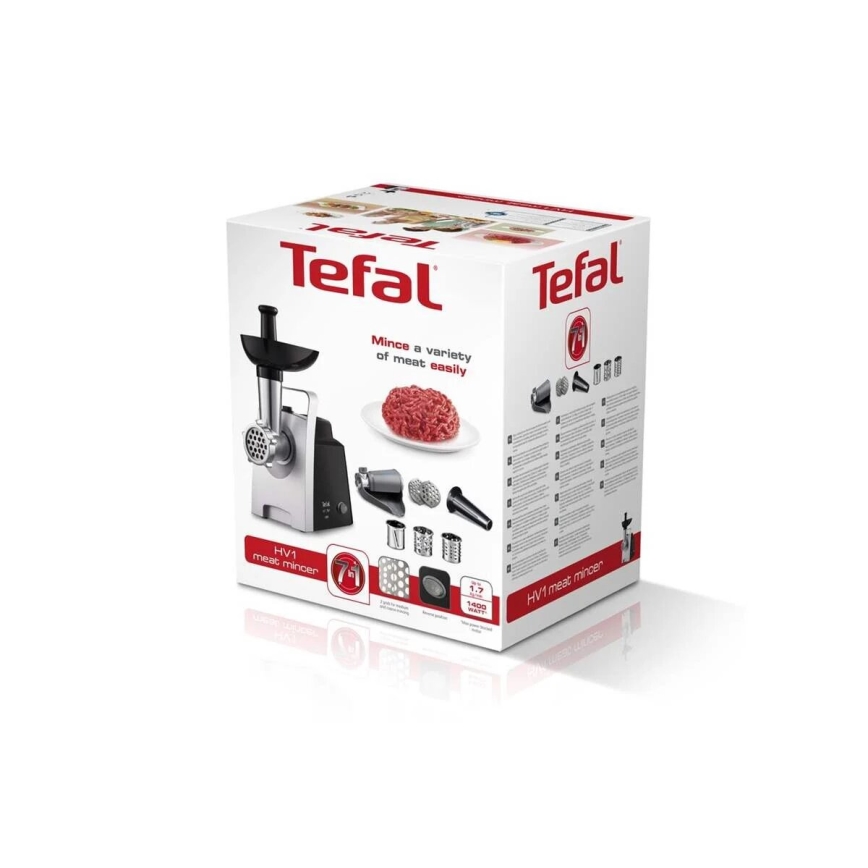 Tefal - Picadora de carne 7en1 1400W/230V negro/plata