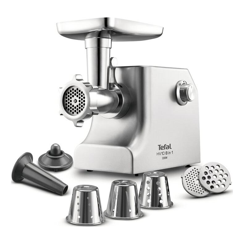 Tefal - Picadora de carne 8en1 2200W/230V plata
