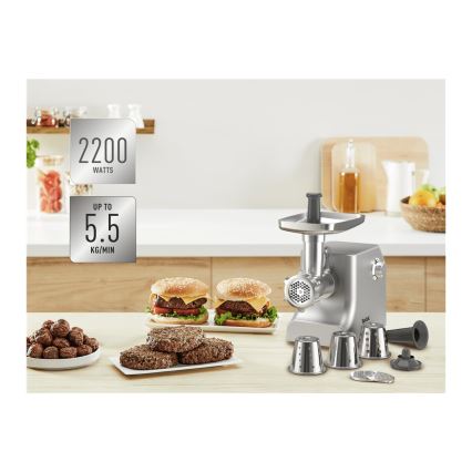 Tefal - Picadora de carne 8en1 2200W/230V plata