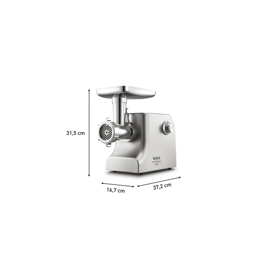 Tefal - Picadora de carne 8en1 2200W/230V plata