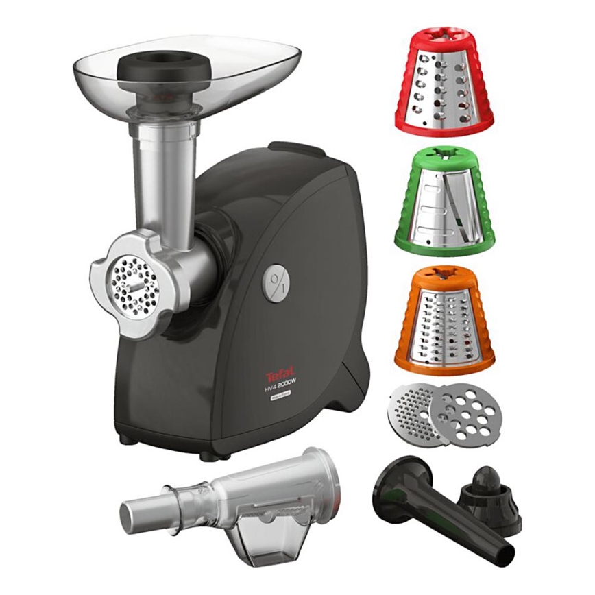 Tefal - Picadora de carne 9en1 2000W/230V negro