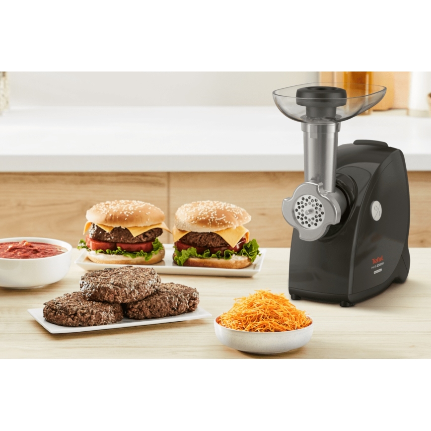 Tefal - Picadora de carne 9en1 2000W/230V negro