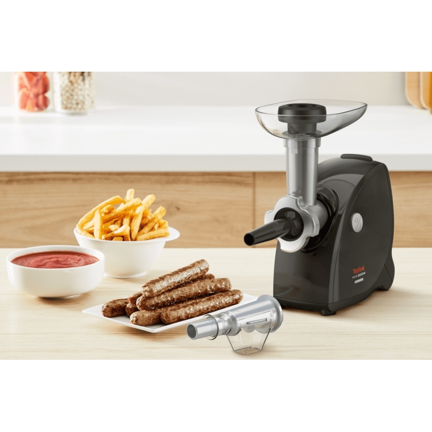 Tefal - Picadora de carne 9en1 2000W/230V negro