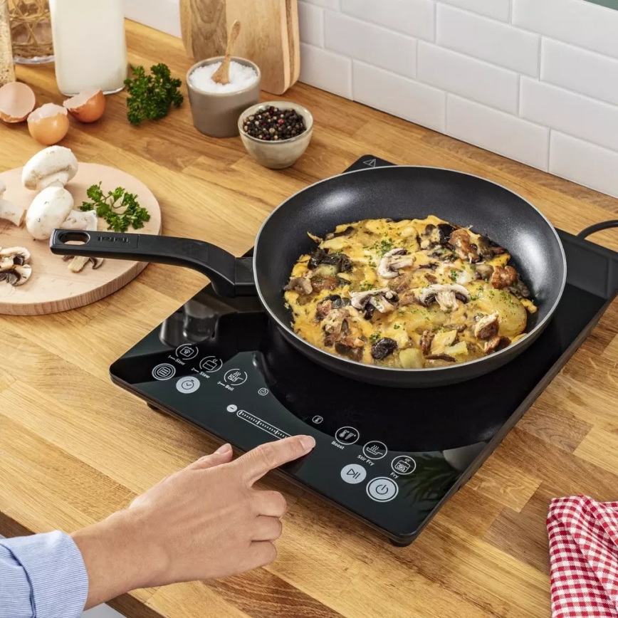 Tefal - Placa de inducción EVERYDAY SLIM 2100W/230V, negra