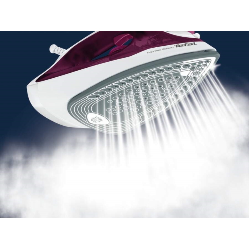 Tefal - Plancha de vapor EXPRESS STEAM 2400W/230V burdeos