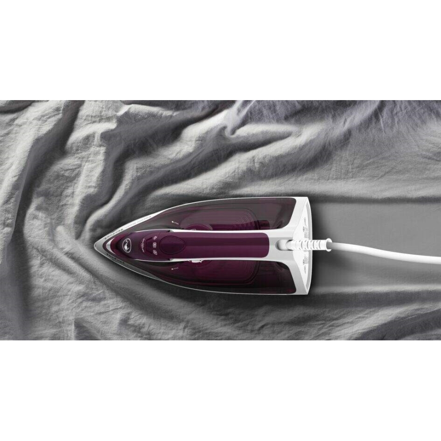 Tefal - Plancha de vapor EXPRESS STEAM 2400W/230V burdeos