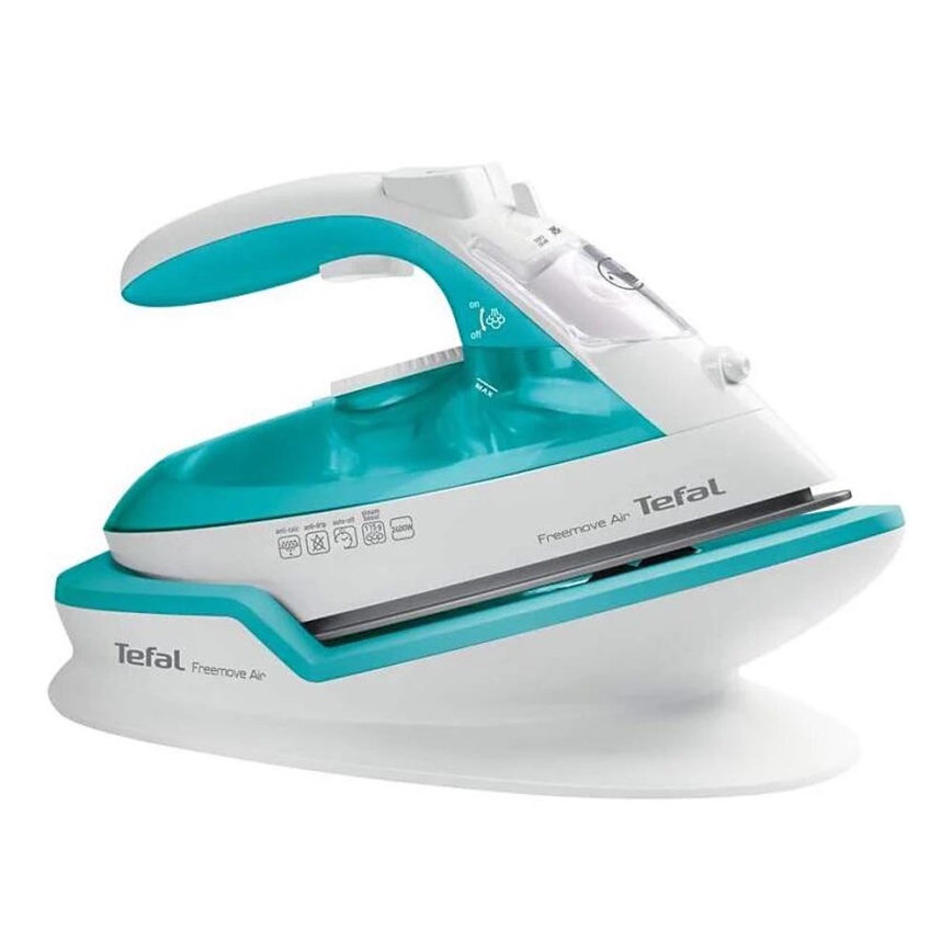 Tefal - Plancha de vapor FREEMOVE AIR 2400W/230V blanco/turquesa