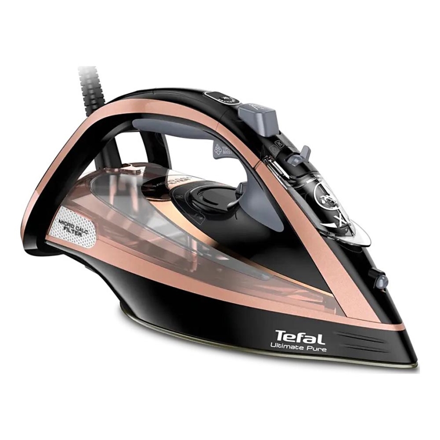 Tefal - Plancha de vapor ULTIMATE PURE 3000W/230V cobre/negro