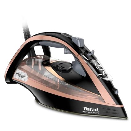 Tefal - Plancha de vapor ULTIMATE PURE 3000W/230V cobre/negro