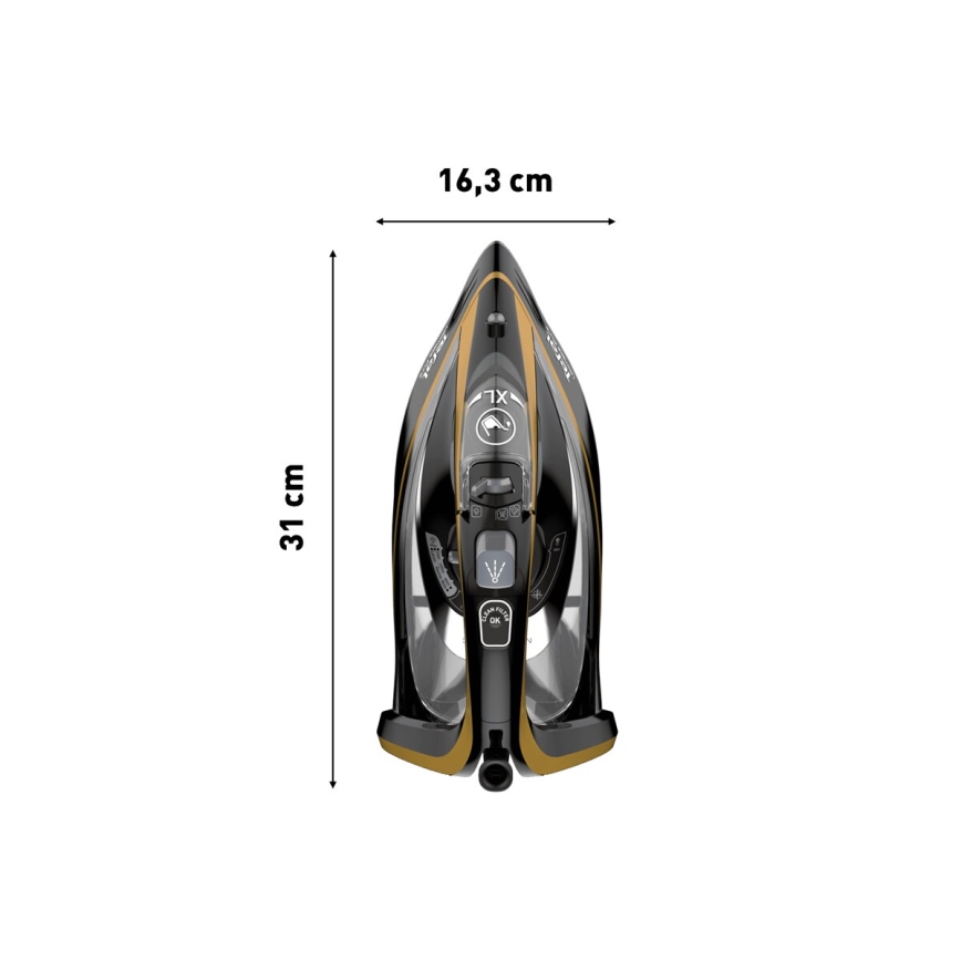 Tefal - Plancha de vapor ULTIMATE PURE 3000W/230V dorado/negro