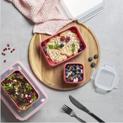 Tefal - Recipiente de comida 0,55 l MSEAL COLOR rosa