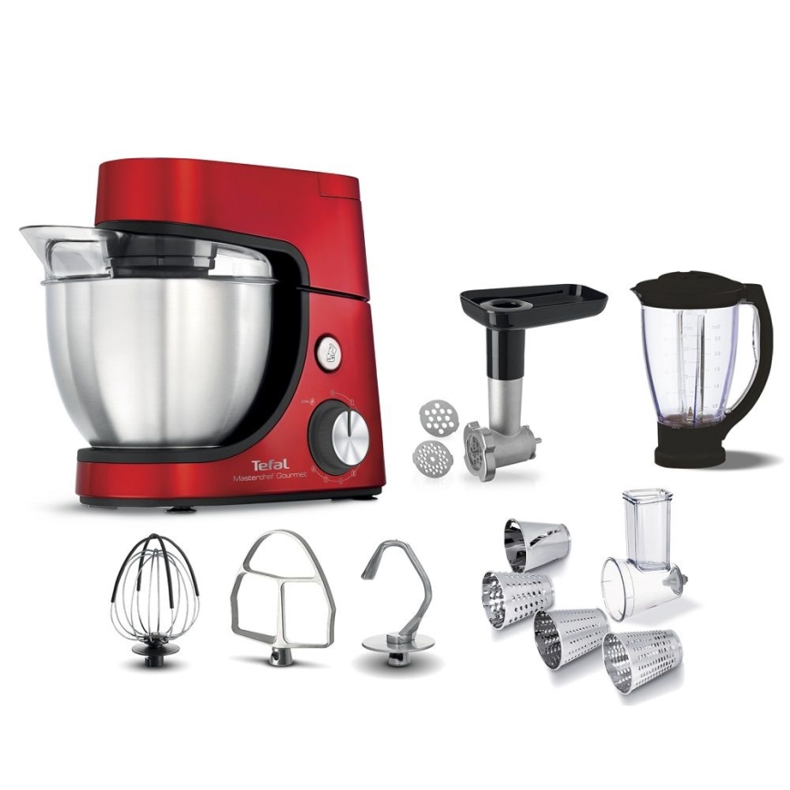 Tefal - Robot de cocina MASTERCHEF GOURMET 1100W/230V rojo
