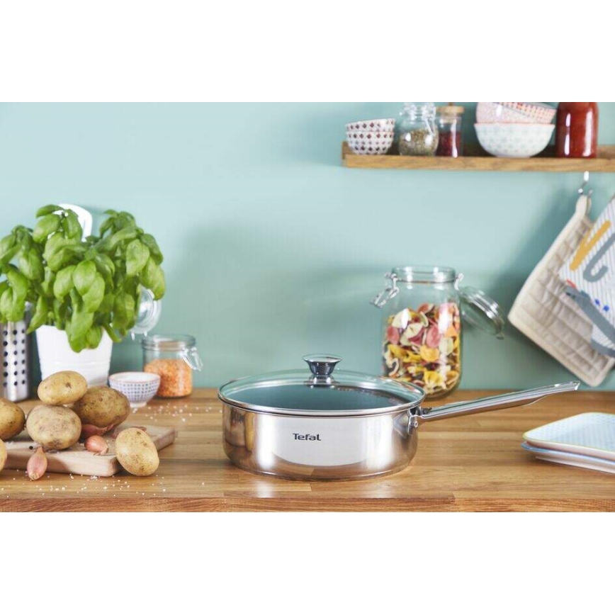 Tefal - Sartén honda con tapa COOK EAT 24 cm