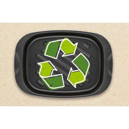 Tefal - Sartén para asar LA RECYCLE 27x39 cm negro