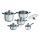 Tefal - Set de 10 ollas DAILY COOK de acero inoxidable