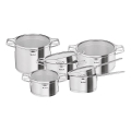 Tefal - Set de 10 ollas NORDICA de acero inoxidable