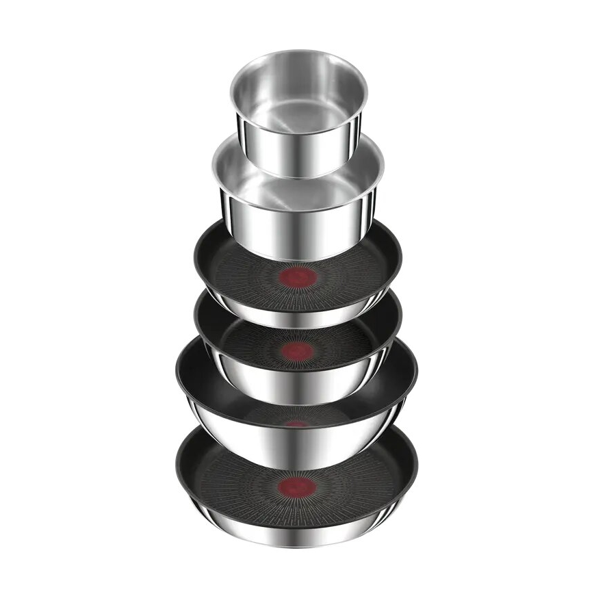 Tefal - Set de utensilios de cocina 13 piezas INGENIO PREFERENCE ON acero inoxidable