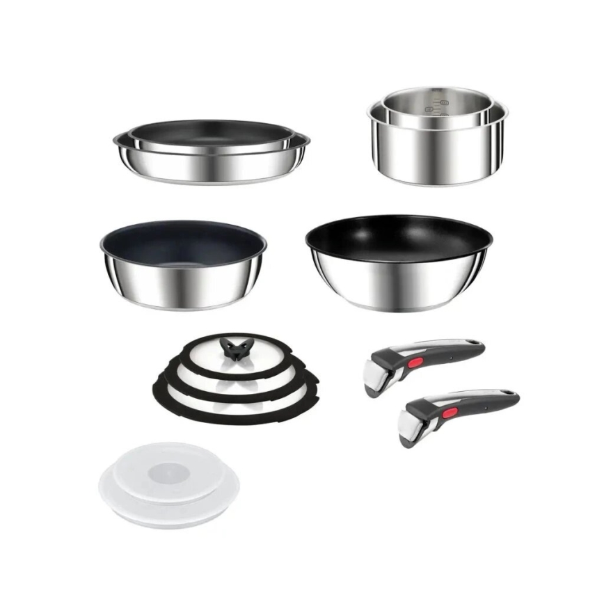Tefal - Set de utensilios de cocina 13 piezas INGENIO PREFERENCE ON acero inoxidable