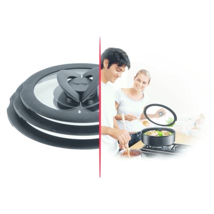 Tefal - Set de 3 tapas de vidrio