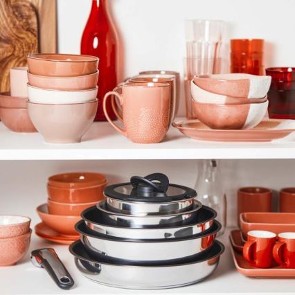 Tefal - Set de utensilios de cocina 5 piezas INGENIO EMOTION acero inoxidable