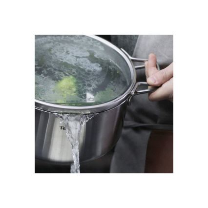 Tefal - Set de cazuelas 10 piese NORDICA din oțel inoxidabil