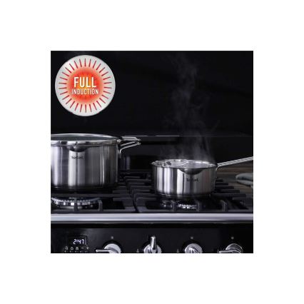 Tefal - Set de cazuelas 10 piese NORDICA din oțel inoxidabil