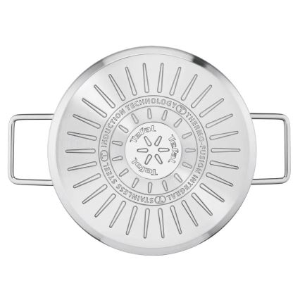 Tefal - Set de cazuelas 10 piese NORDICA din oțel inoxidabil