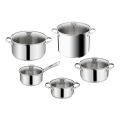 Tefal - Set de cocina de 10 piezas DAILY COOK, acero inoxidable