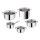 Tefal - Set de cocina de 10 piezas DAILY COOK, acero inoxidable