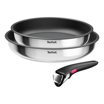 Tefal - Set de cocina INGENIO COOK, 3 piezas, acero inoxidable