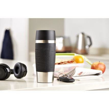 Tefal - Taza de viaje 360 ml TRAVEL MUG acero inoxidable/negro