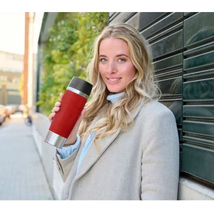 Tefal - Taza de viaje 500 ml TRAVEL MUG acero inoxidable/rojo