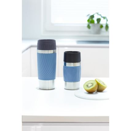 Tefal - Taza térmica 300 ml COMPACT MUG acero inoxidable/azul