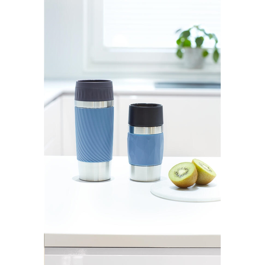 Tefal - Taza térmica 300 ml COMPACT MUG acero inoxidable/azul