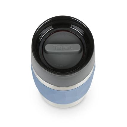 Tefal - Taza térmica 300 ml COMPACT MUG acero inoxidable/azul