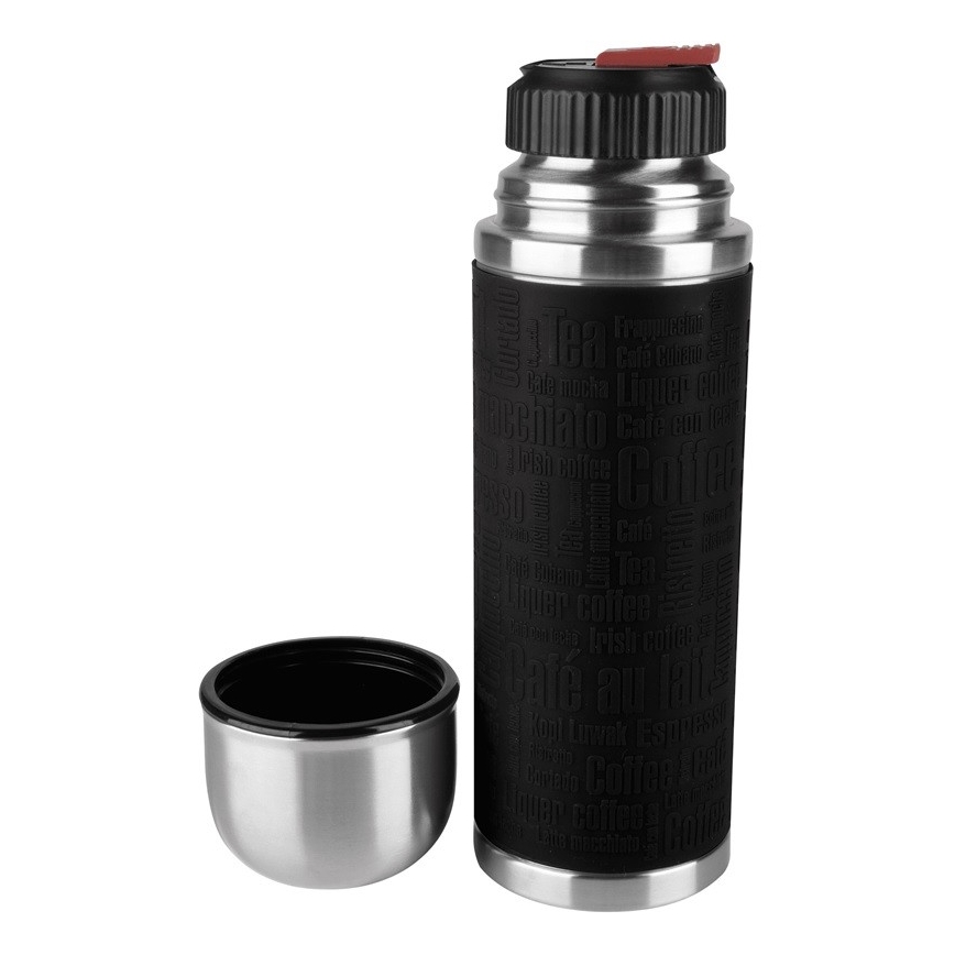 Tefal - Termo con una taza 0,5 l SENATOR acero inoxidable/negro