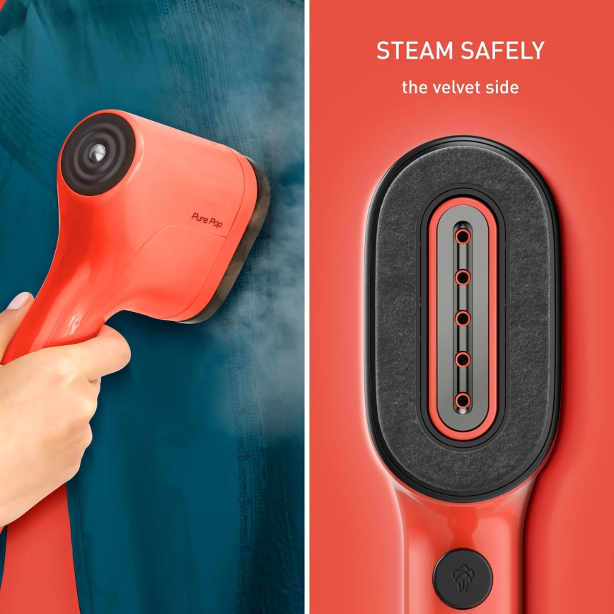 Tefal - Vaporizador de mano para ropa PURE POP 1300W/230V rojo