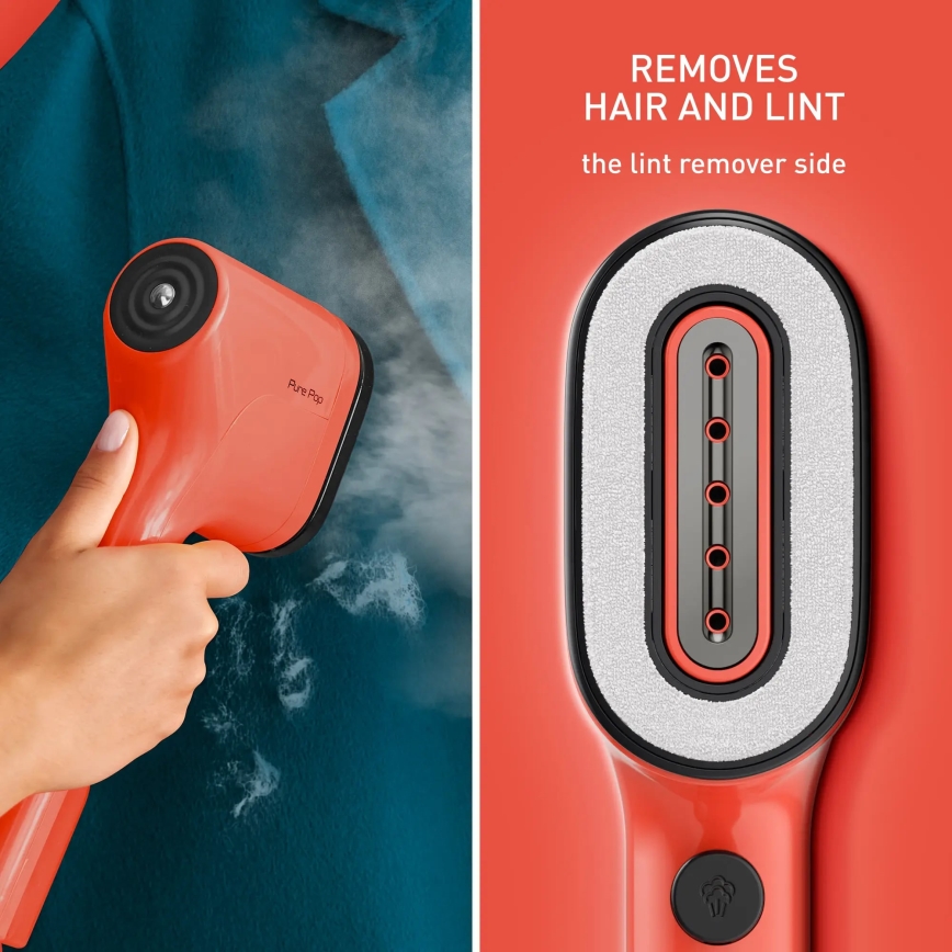 Tefal - Vaporizador de mano para ropa PURE POP 1300W/230V rojo