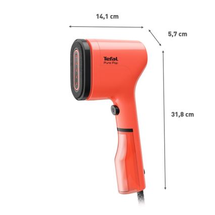 Tefal - Vaporizador de mano para ropa PURE POP 1300W/230V rojo