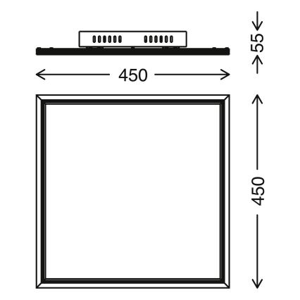 Telefunken 300906TF -Panel LED regulable LED/24W/230V + CR 3000-6000K
