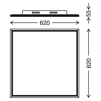 Telefunken 3010-06TF - Panel LED regulable LED/36W/230V 3000-6000K + control remoto