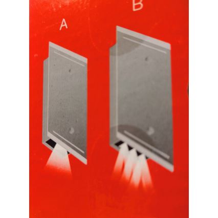 Telefunken 307704TF - Aplique LED para exterior 2xLED/3W/230V IP44 plata