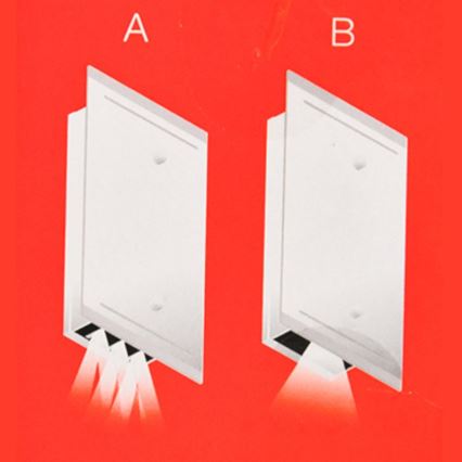 Telefunken 307706TF - Aplique LED para exterior 2xLED/3W/230V IP44 blanco