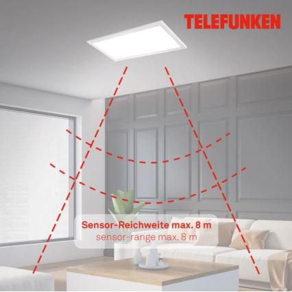 Telefunken 308706TF - Plafón LED con sensor LED/36W/230V