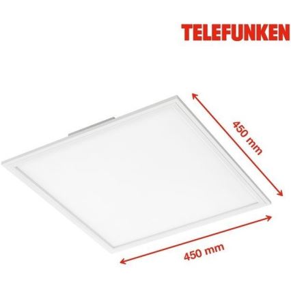 Telefunken 308806TF - Panel LED de techo con sensor LED/25W/230V 4000K