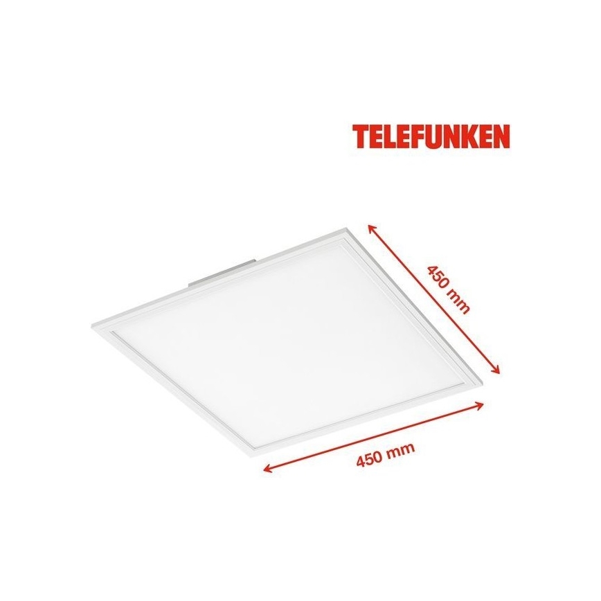 Telefunken 308806TF - Panel LED de techo con sensor LED/25W/230V 4000K
