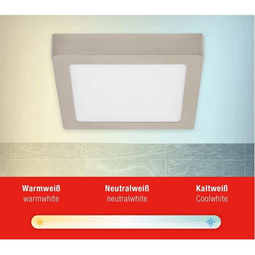 Telefunken 309702TF - Plafón LED RGB regulable LED/23W/230V 2700-6500 Wi-Fi Tuya cromo mate