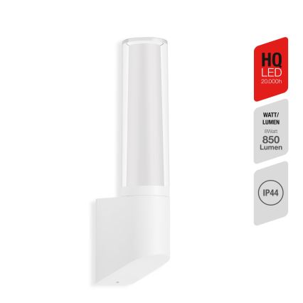 Telefunken 311306TF - Aplique de pared exterior LED/8W/230V 4000K IP44 blanco